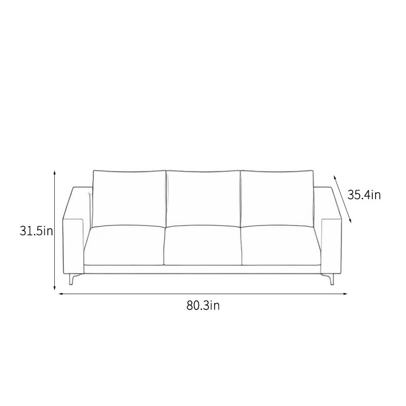Canapé de bureau simple et luxueux