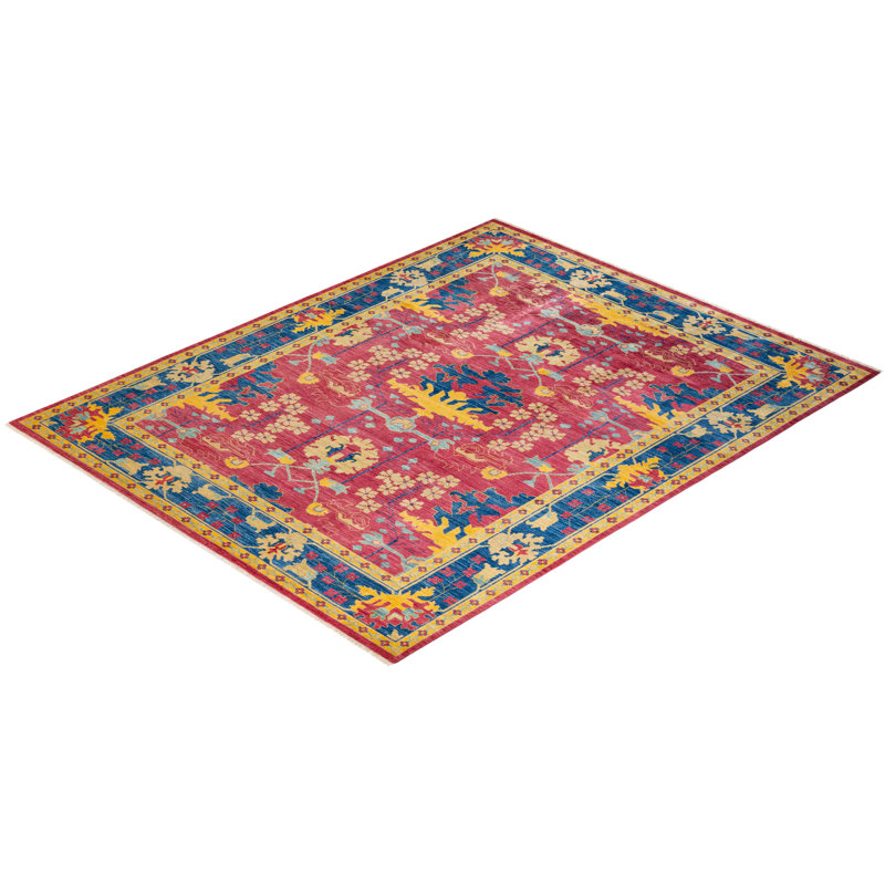 Arts & Crafts One-of-a-Kind 7' 10" X 9' 10" Hand Knotted Area Rug