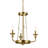 Vetivene 3 - Light Steel Dimmable Chandelier