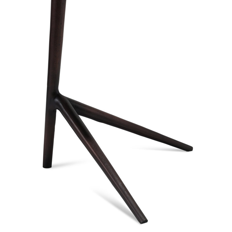 End Table, Antique Copper, 20.5" H x 16.25" W x 16.25" D