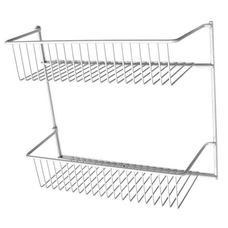 Two Tier Mesh Shelving Rack for Kitchen or Utility Storage by ClosetMaid