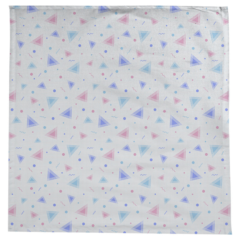 Leffel 90s Pattern Tablecloth, Blue/Pink