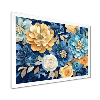 Electric Flower Blossom Gardens In Paris I - Abstract Flowers Wall Art Print