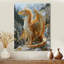 Décoration murale dragon jaune et blanc avec ailes dorées et dragons-1059757765-1059757763