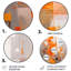 Claiton - Art abstrait rond en métal-109588389
