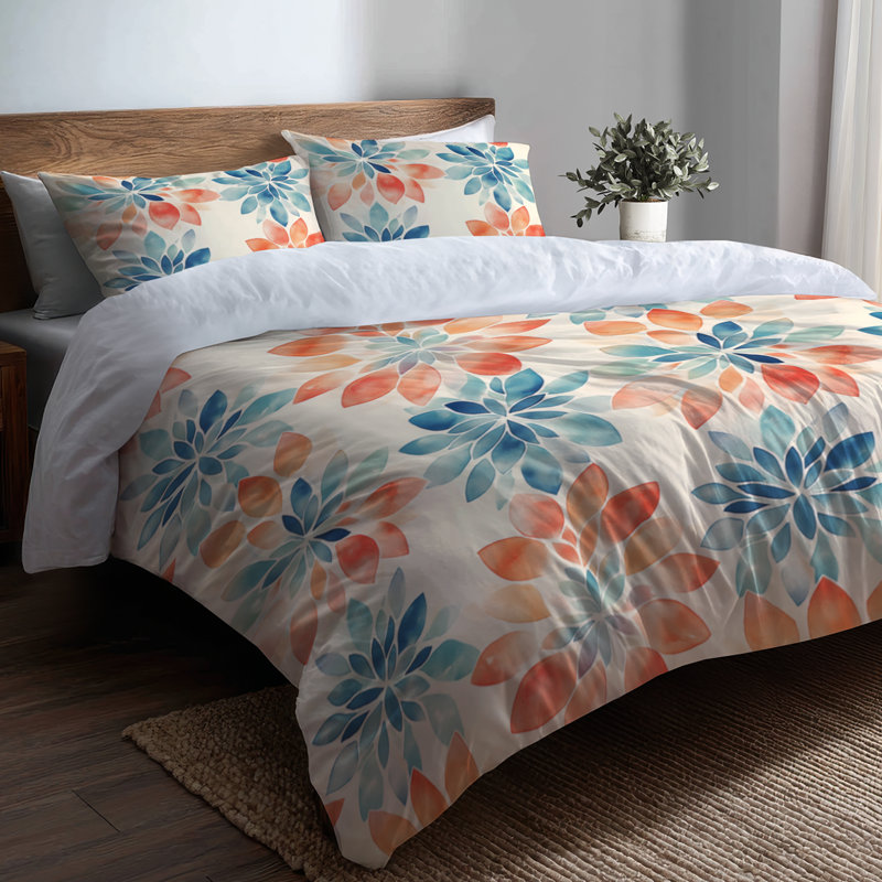 Ensemble de literie marocaine de 3 pièces - Ensemble de housse de couette pastel Boho Mandala