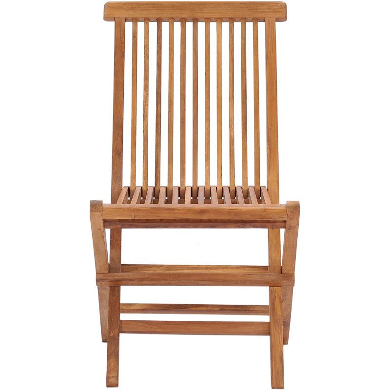 California Outdoor Teak Dining Side Chair