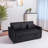 Velvet Sleeper Sofa Pull-Out Bed with Adjustable Backrest and Pillows-2084666266