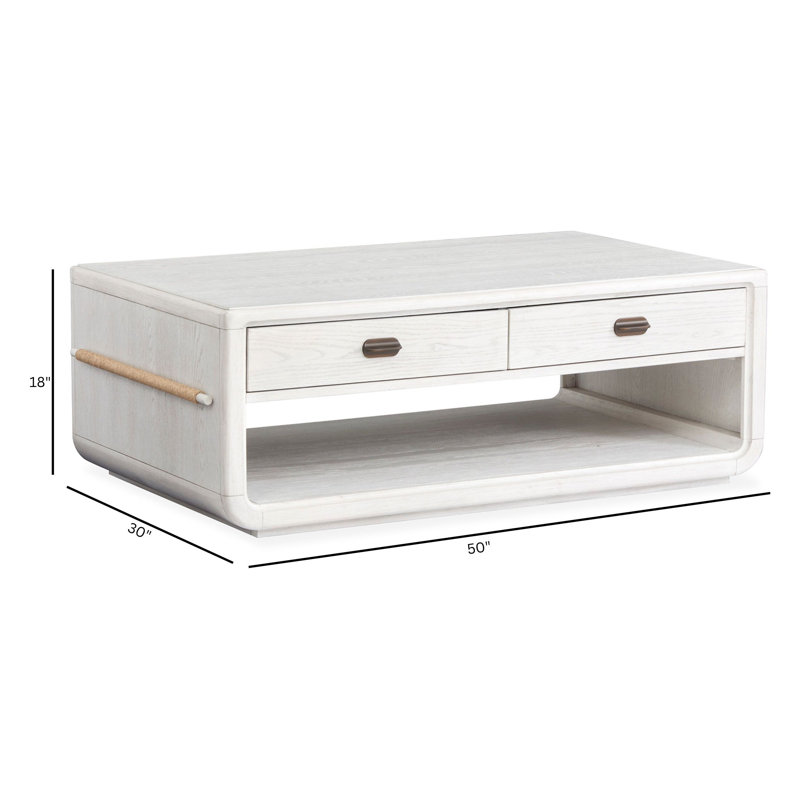 Rectangular Cocktail Table With Casters