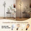 Andriel 175CM Polished Floor Lamp 3 Dimmable Lights, Standing Reading Light Lamp For Bedroom, Living Room