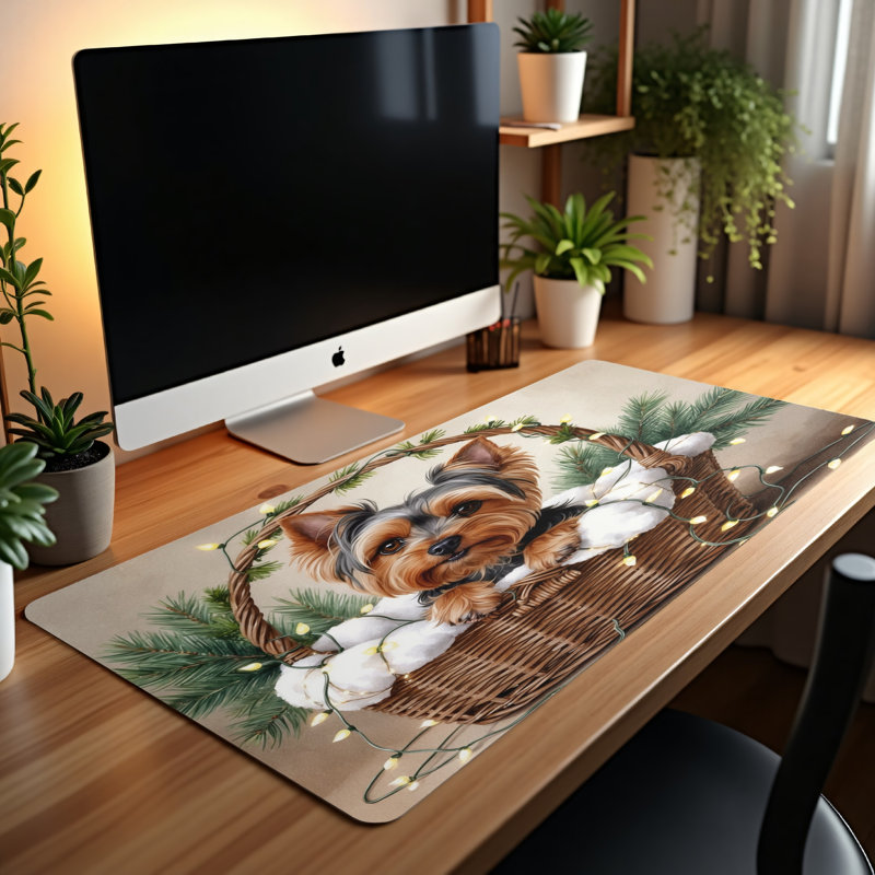 Polyester Desk Pad, 14.4x12.1