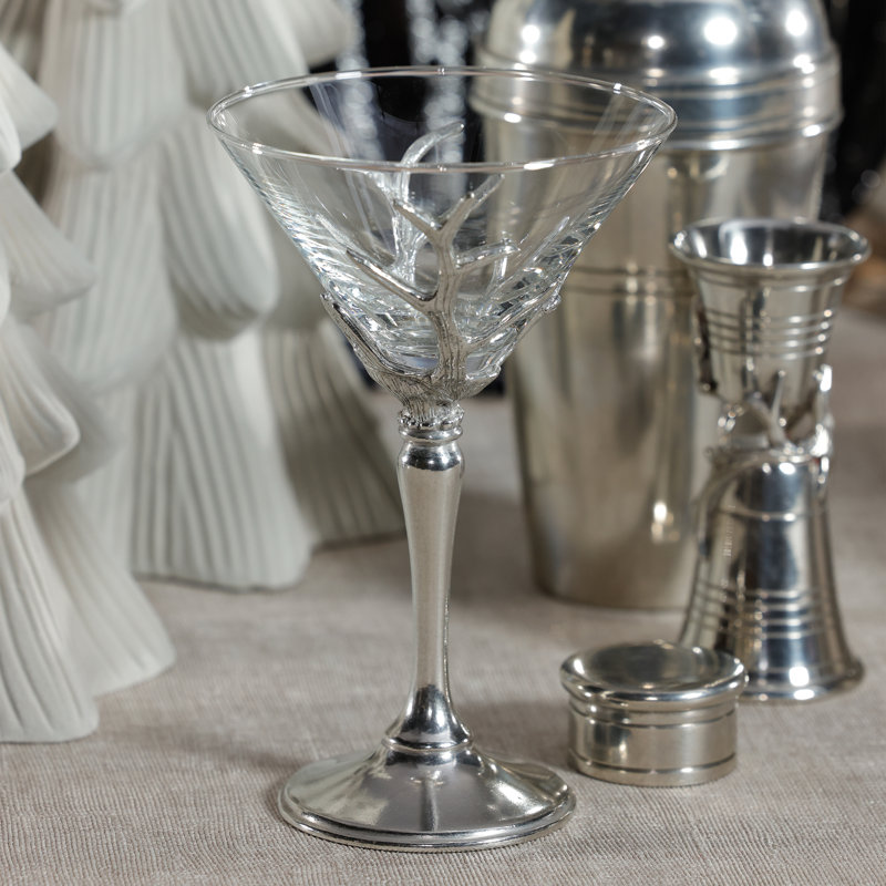 Verre à martini et étain Encinas