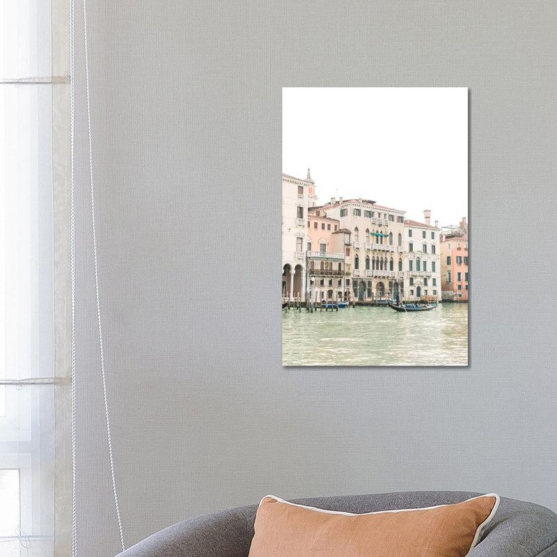 Buildings Along Canal I, Venice, Italy - Wrapped Canvas Painting, 66.04 cm H x 45.72 cm W x 1.91 cm D