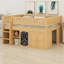 Lit mezzanine avec armoire de rangement et tableau noir-1457341841