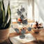 Metal Tabletop Candelabra