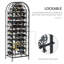 45 Bottle Wrought Iron Wine Rack Jail With Lock