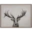 Toile «Gazing Deer Brown», art mural encadré avec cadre en bois