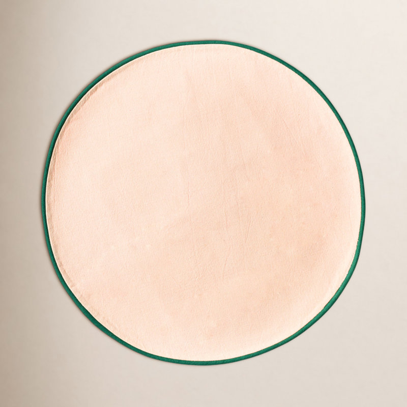 Ensemble de 4 napperons ronds Blush and Pine, Rosé / pin