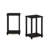 Furinno Simplistic Compact Bedside Table, Nightstand, Espresso/Black, Set of 2-1993066167-1992990556