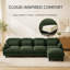 Canapé modulaire en chenille 4 places Sarvis-694939473