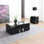 Table de bout Drisana, finition miroir noir