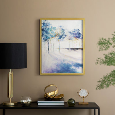 «Shadow and Tall Trees», reproduction encadrée - bois massif