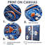 Motif floral mosaïque bleue et orange 4-1169866725-1169866743-1169866741