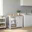 112 cm W Solid Wood Top Kitchen Island-670136445