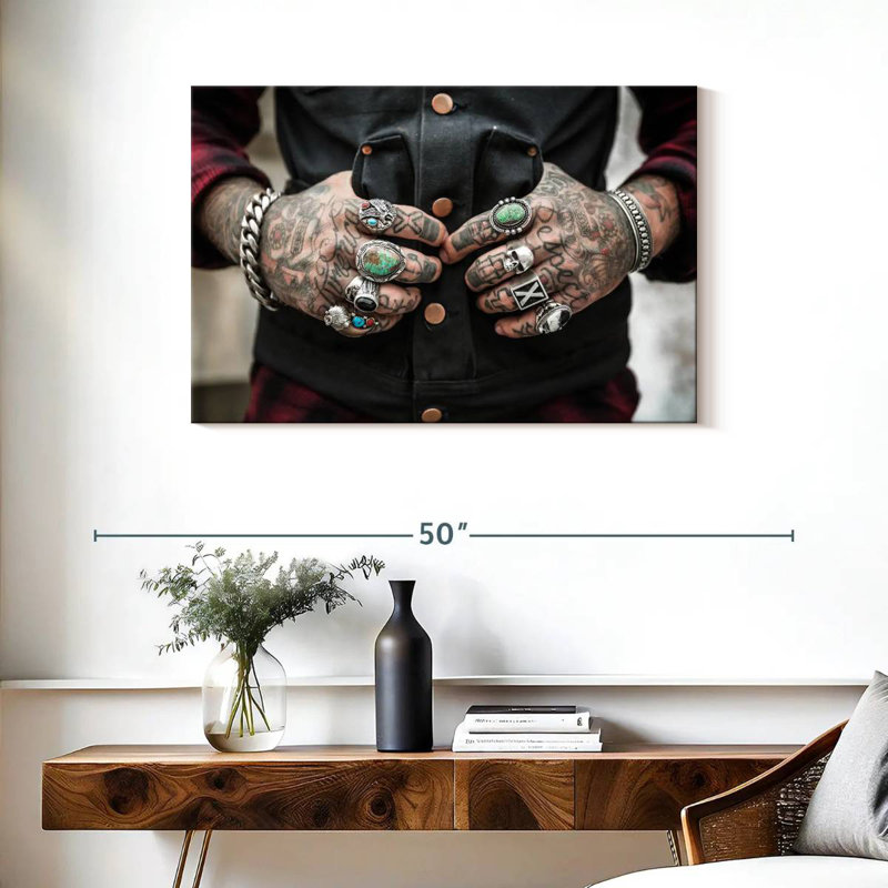 Senne Tattoos, 24" H x 36" W