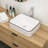 19X15 Inch White Ceramic Rectangular Vessel Bathroom Sink