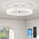 Ceiling Fans With Lights And Remote, Modern Smart LED Ceiling Fan Light