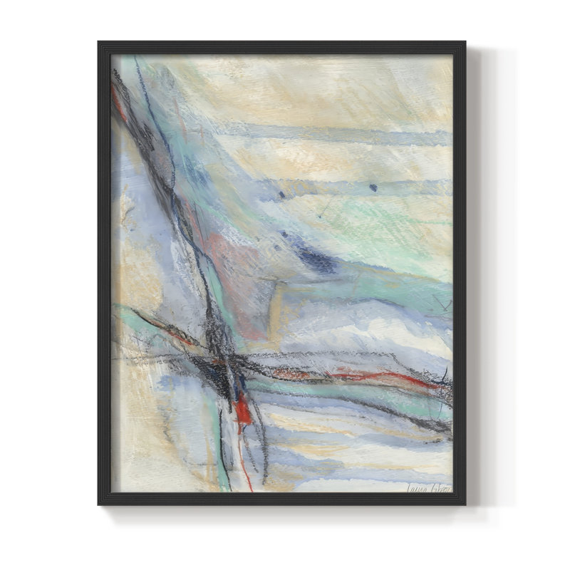 Cracking Open I Framed Print - Solid Wood, 11" H x 9" W, Black