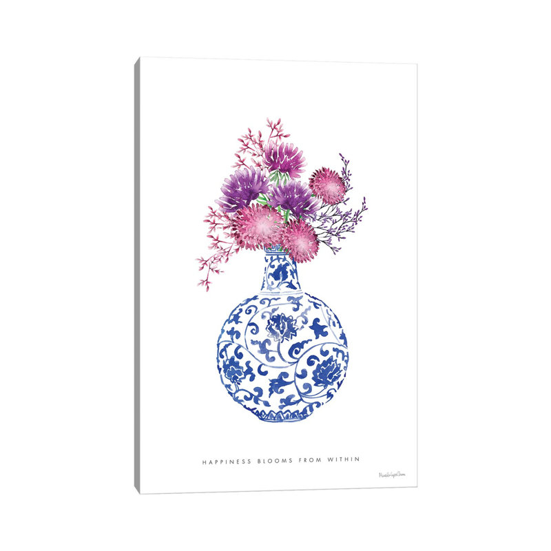 «Chinoiserie Style I», impression sur toile tendue, H 60 po x l 40po x P 1,5 po