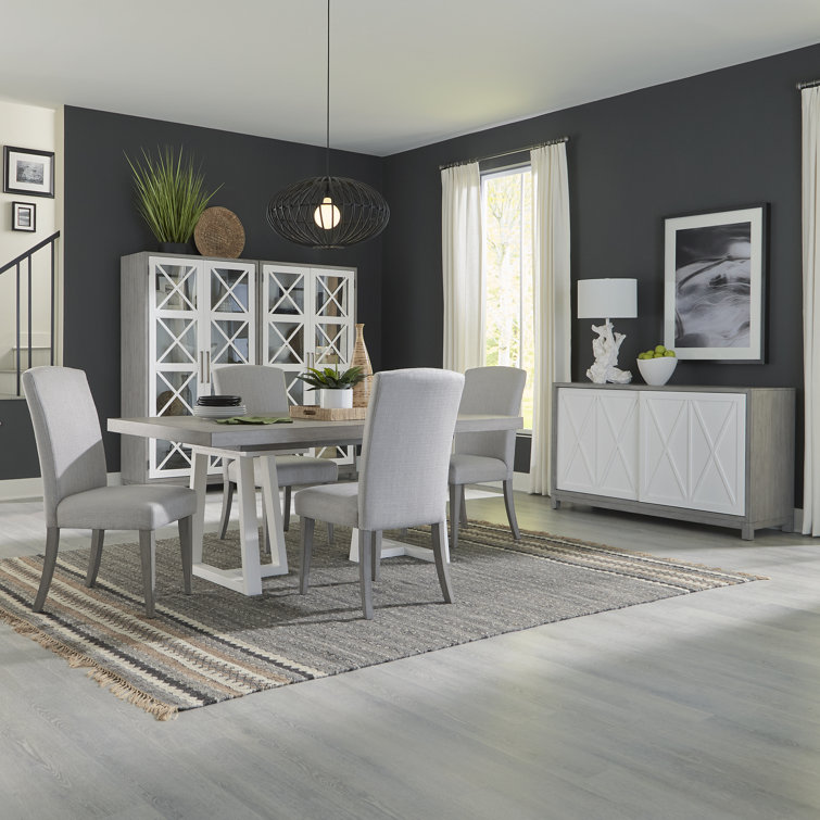 Maddison 6 - Person Extendable Double Pedestal Dining Set