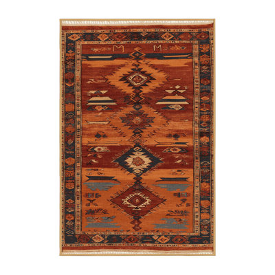 Machine Washable Turkish Brown Area Rug