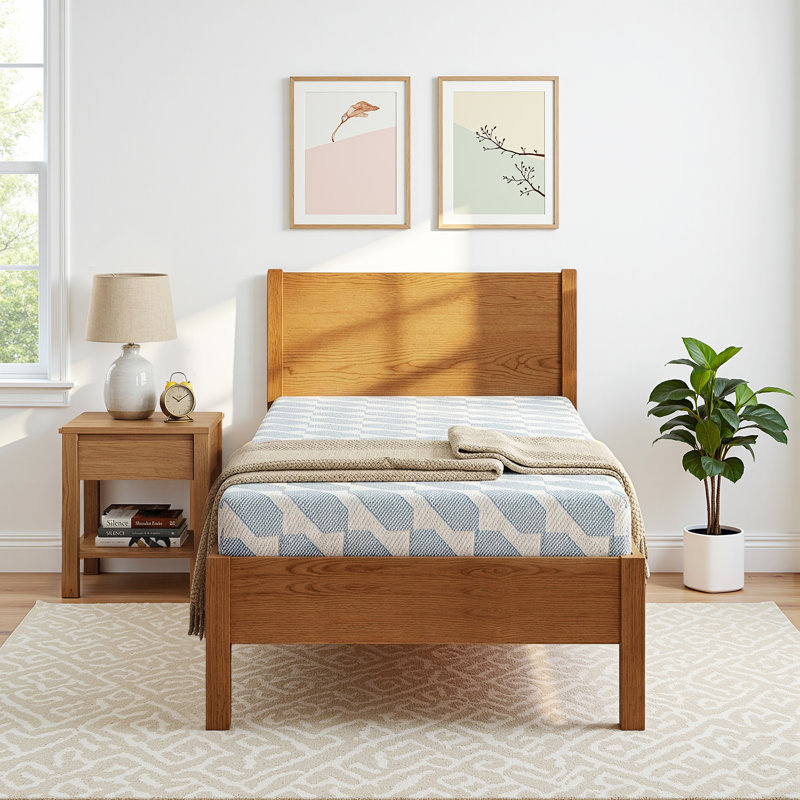 Matelas en mousse viscoélastique gélifiée mi-ferme, Lit simple, 6"