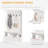 38" 3-In-1 Entryway Hall Tree With Storage Bench, Coat Rack With Four Hooks And Shoe Storage, White, Shoe Storage