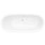 Baignoire de trempage en acrylique autoportante de 59,06 po x 29,53 po Britt