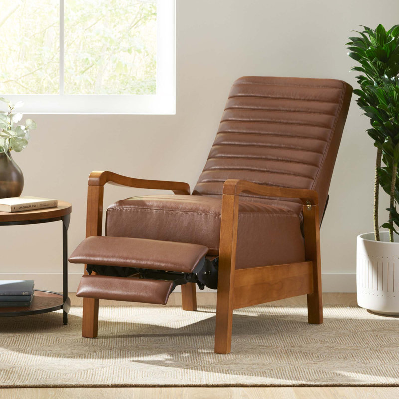 Fauteuil inclinable manuel en bois