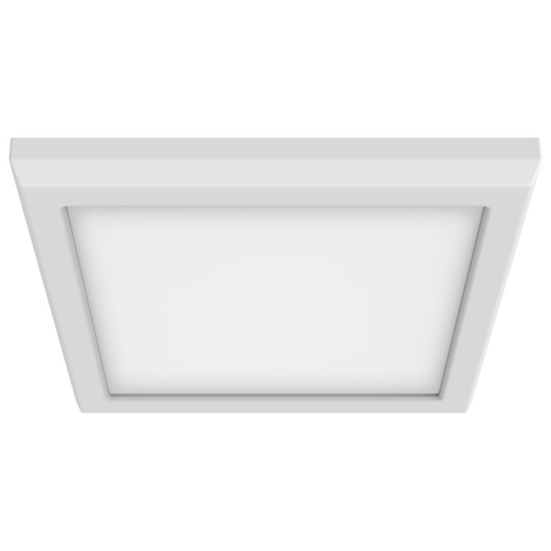 White Aluminum 7" Square Flush Mount LED Light
