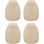 Abat-jour de ventilateur de plafond en verre H 4,25 po x l 4,25 po (à visser) beige