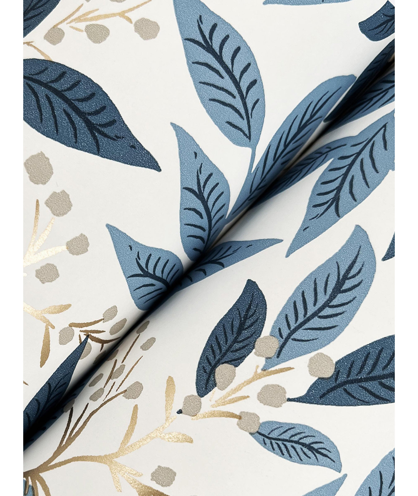 Willowberry Wallpaper Double Roll, Blue