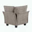 Fauteuil d'angle modulaire, tissu chenille et ressorts ensachés-1318801309