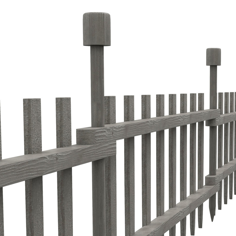 Corra 28cm H x 243cm W Wood Lawn Edging