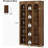 5-Tier Rustic Brown Farmhouse Arched Bookcase