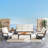Eastlake Premium All-Weather Wicker 5 - Person Patio Conversation Sets with Cushions