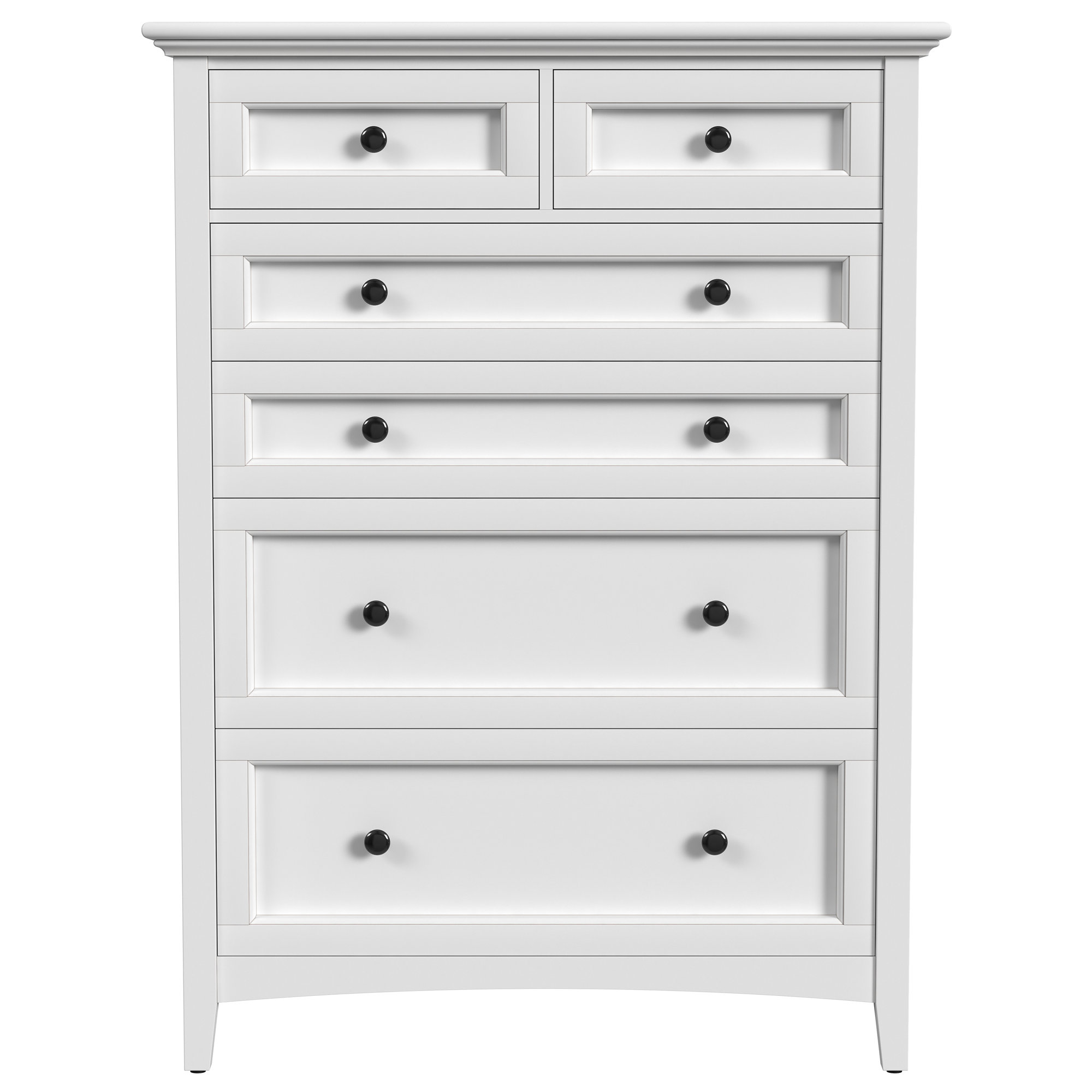 Melusina 6 - Drawer Dresser, White