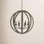 Luminaire suspendu sphère 6 lumières Maxwell