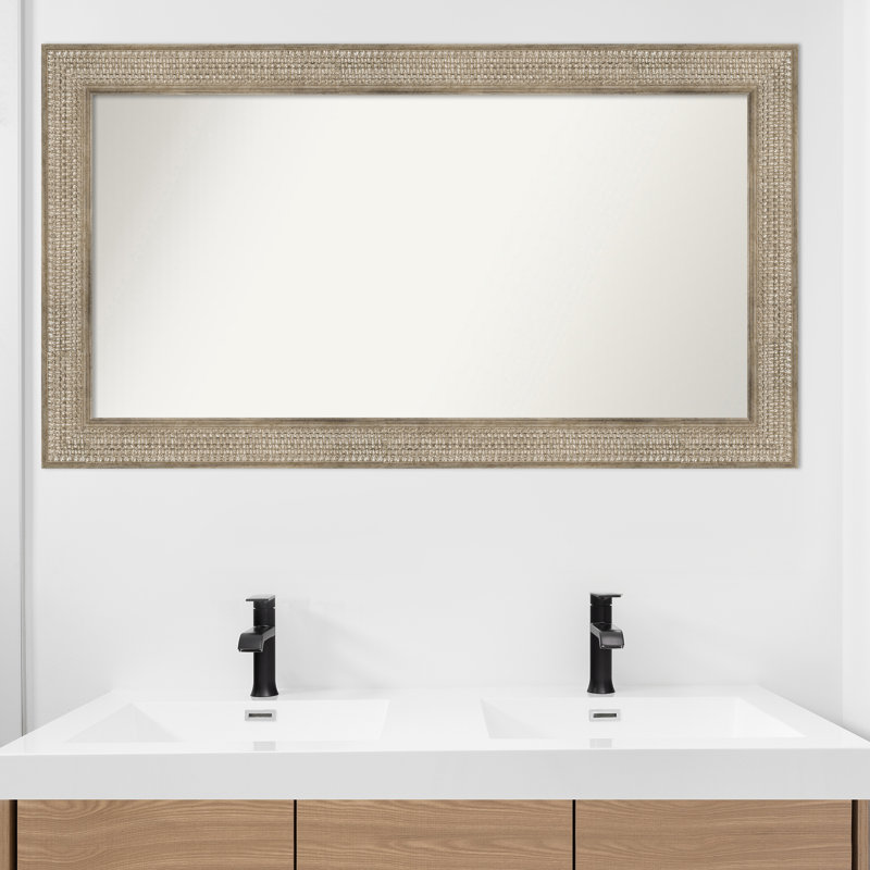 Jannice Solid Wood Wall Mirror, 27" x 48", Rectangle