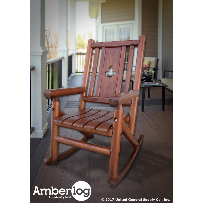 Chaise berçante Albrecht Fleur de Lis